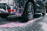 How can foam-based solutions enhance shine and finish on vehicles