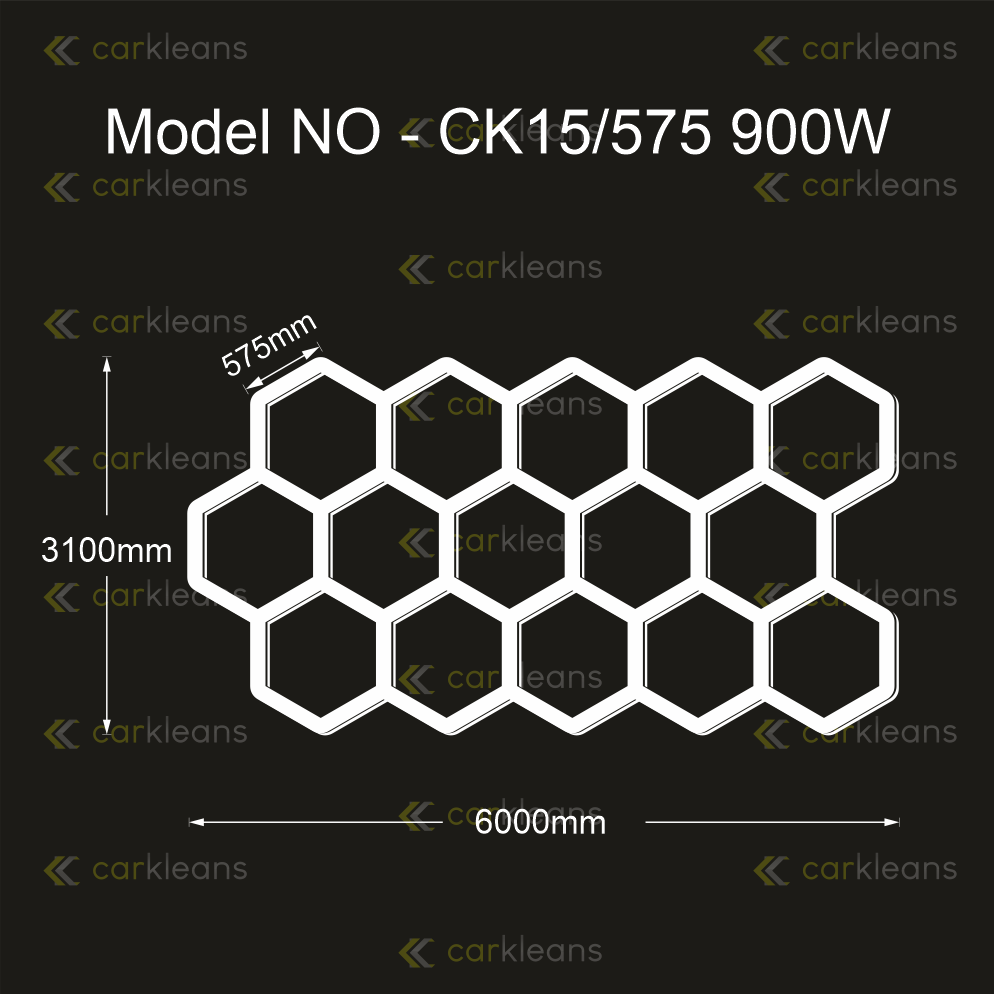 15 Grid Hex Light System