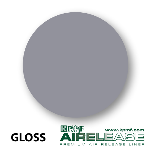 gloss silver film kpmf air release vinyl