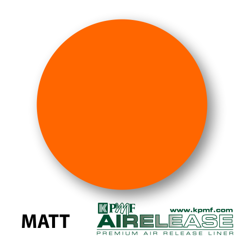 matt sunset orange film kpmf air release vinyl